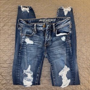 AE Distressed Jeggings